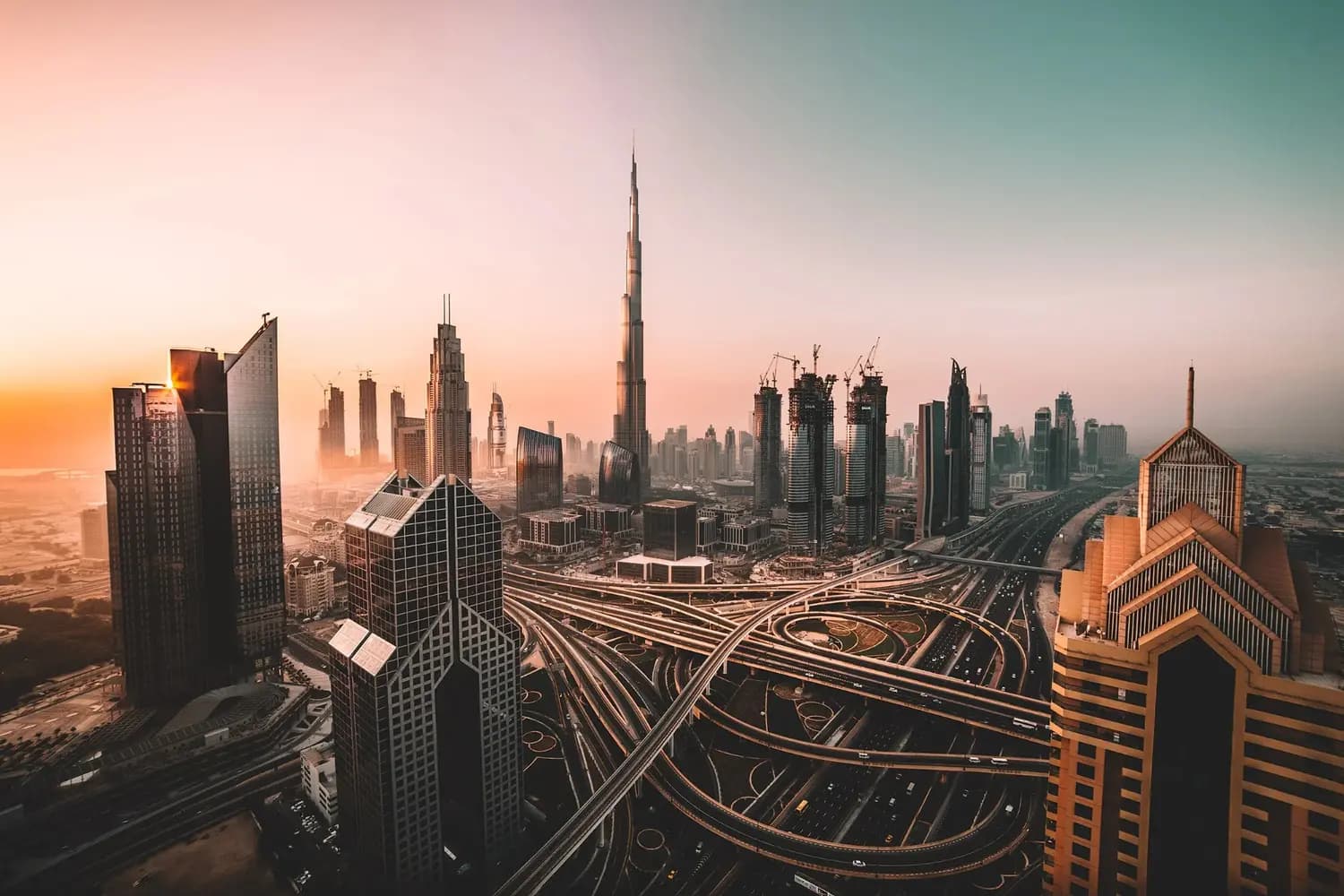 Courier route visual for India to Dubai