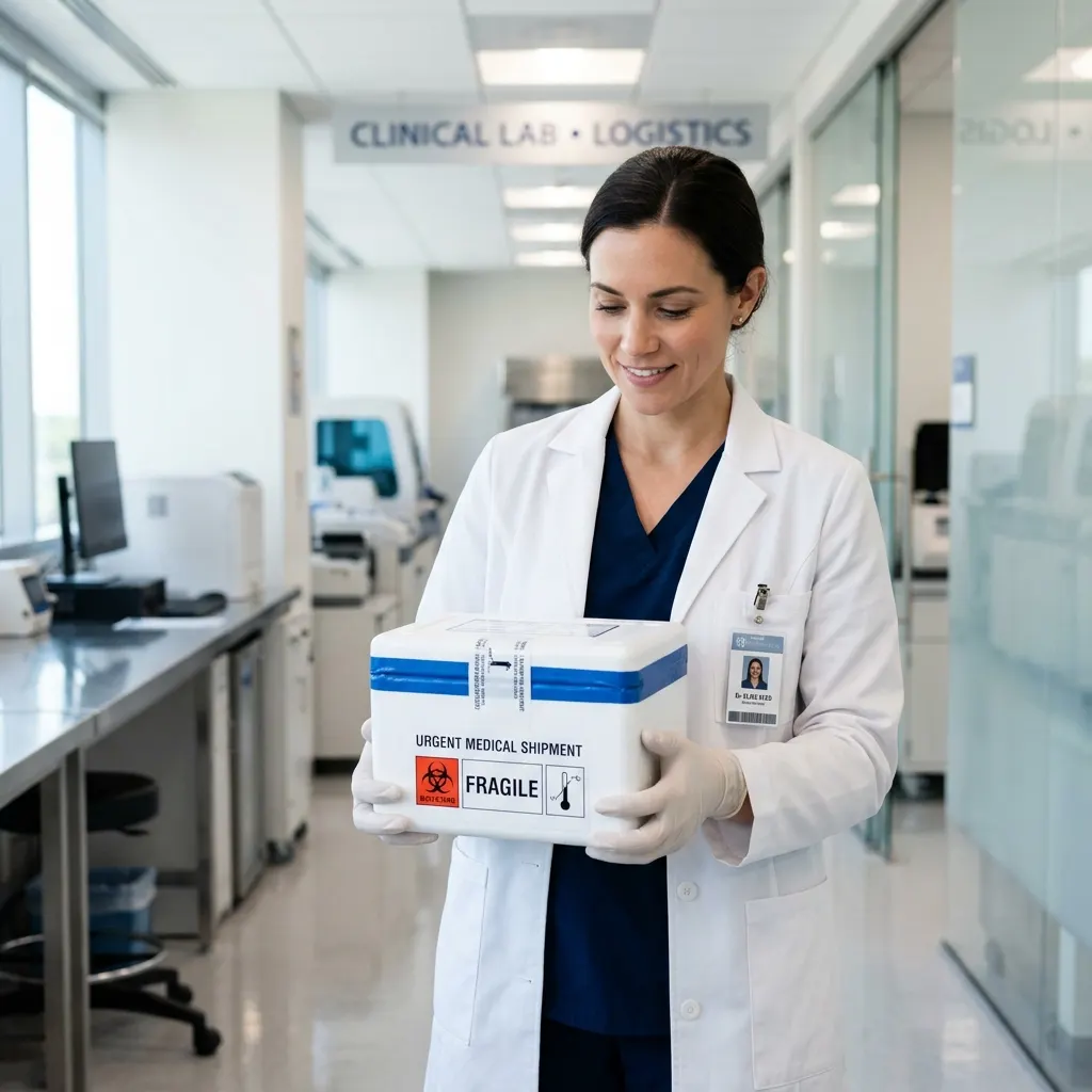 Careful handling of fragile and medical packages